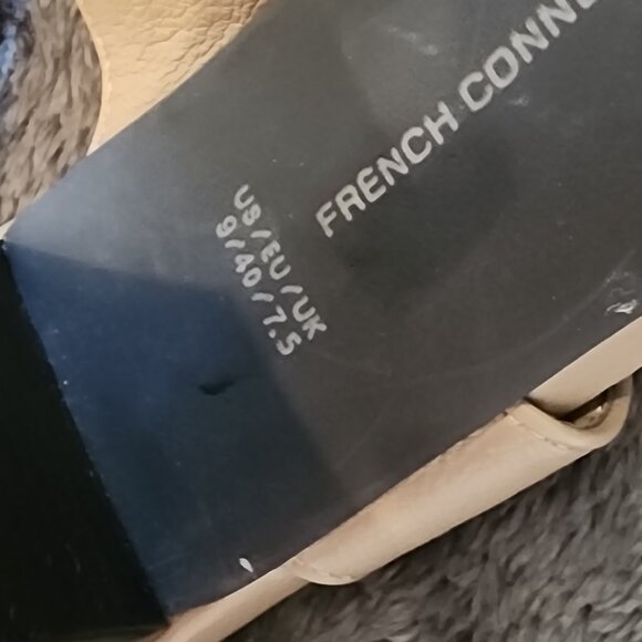 French Connection Block Heel Sandals – Nude / Taupe – Size 9 - Picture 6 of 7